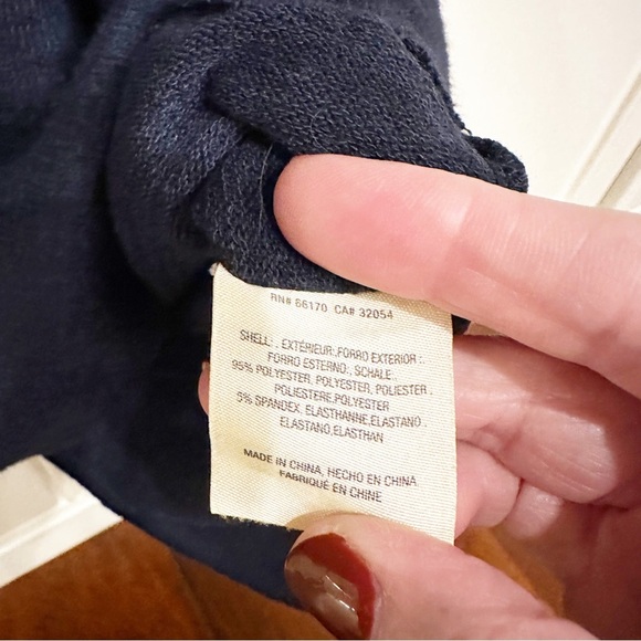 Anthropologie Moth Women’s Navy Sweater Pockets Pullover Midi Dress Long Sleeve - Picture 9 of 10